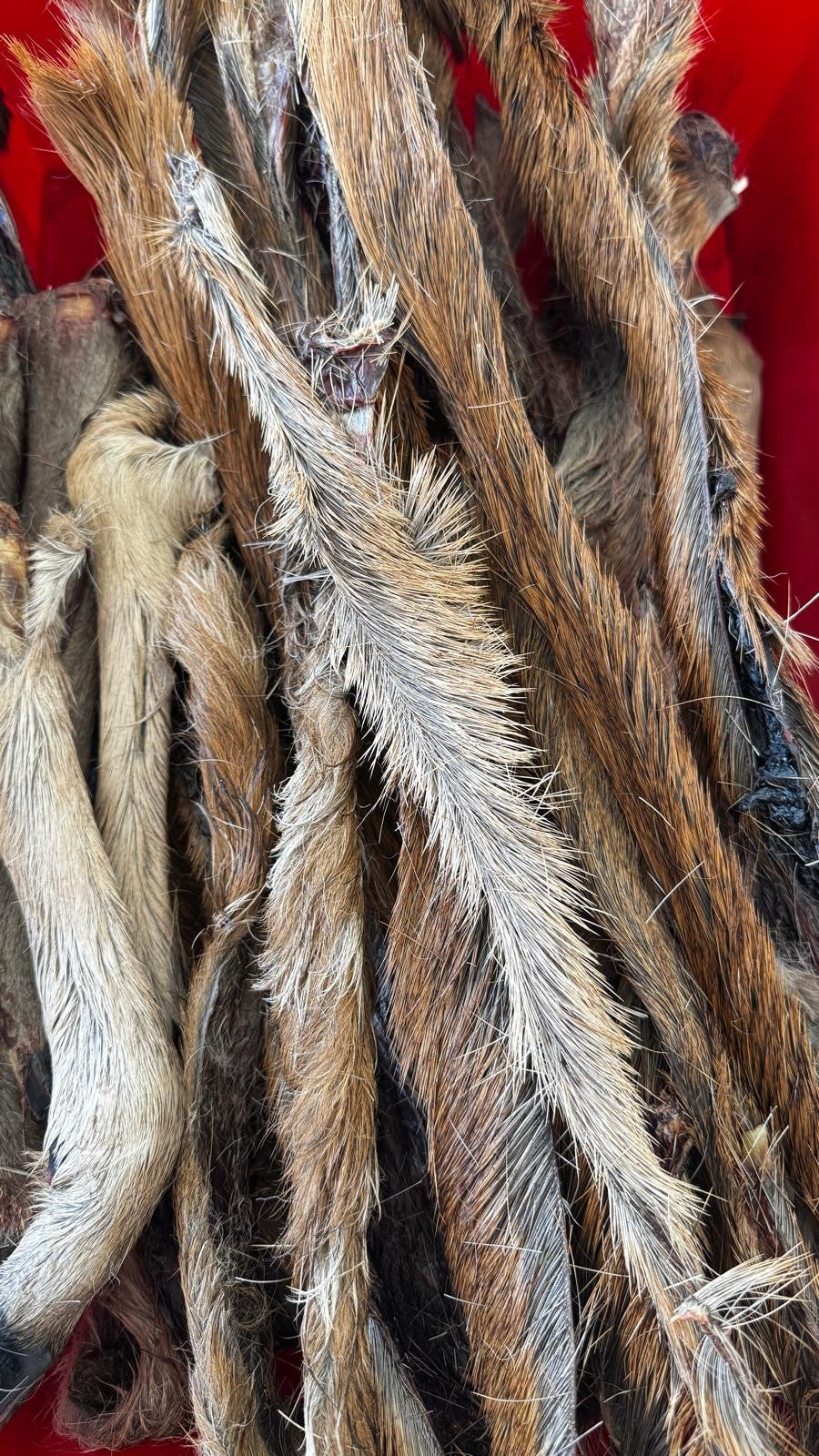 Getrocknete Hirschhaut mit Fell – Robuster Kauartikel für Hunde