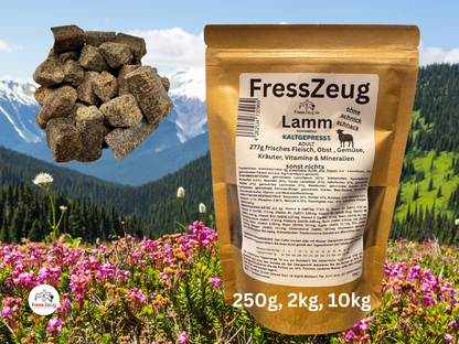 FressZeug Lamm kaltgepresst – Trockenfutter für erwachsene Hunde