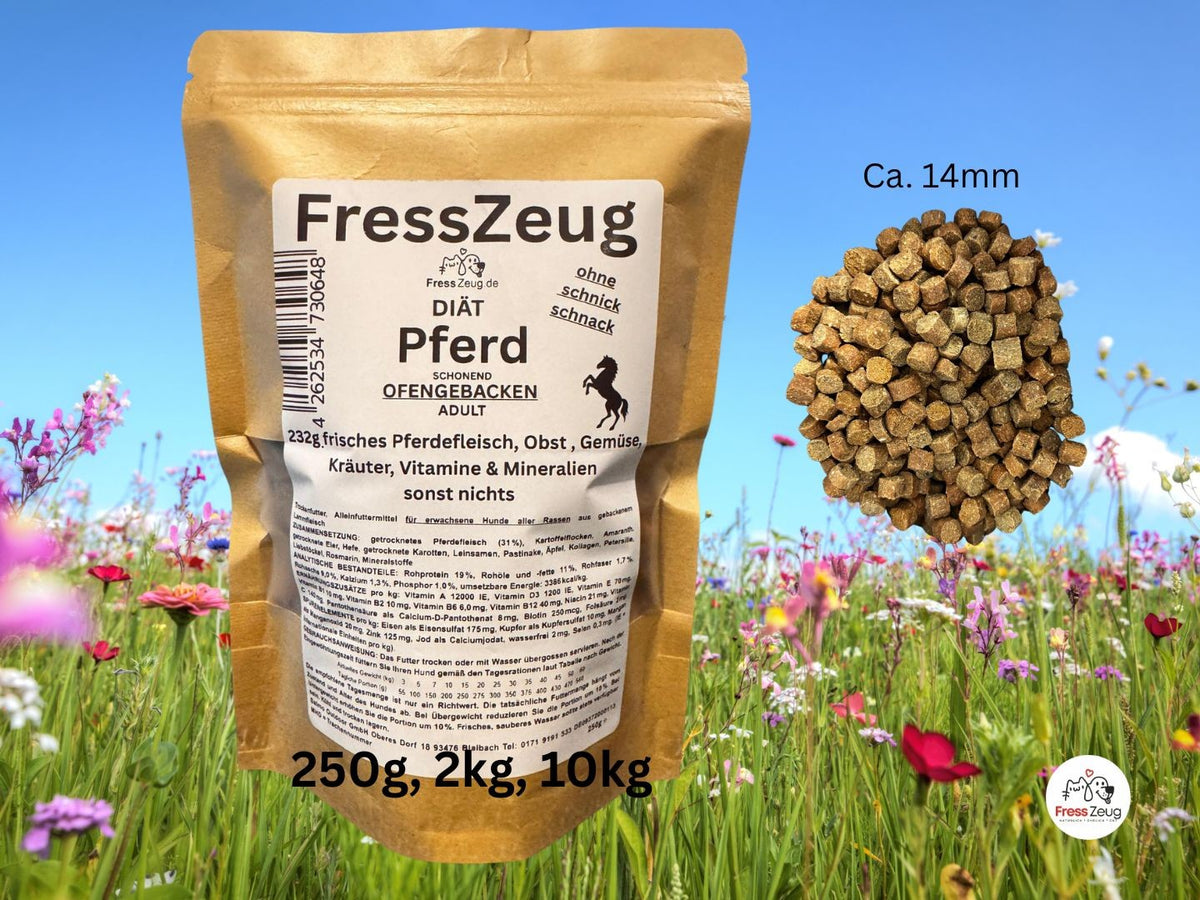 FressZeug Pferd ofengebacken – Produktaufnahme des Hundefutters