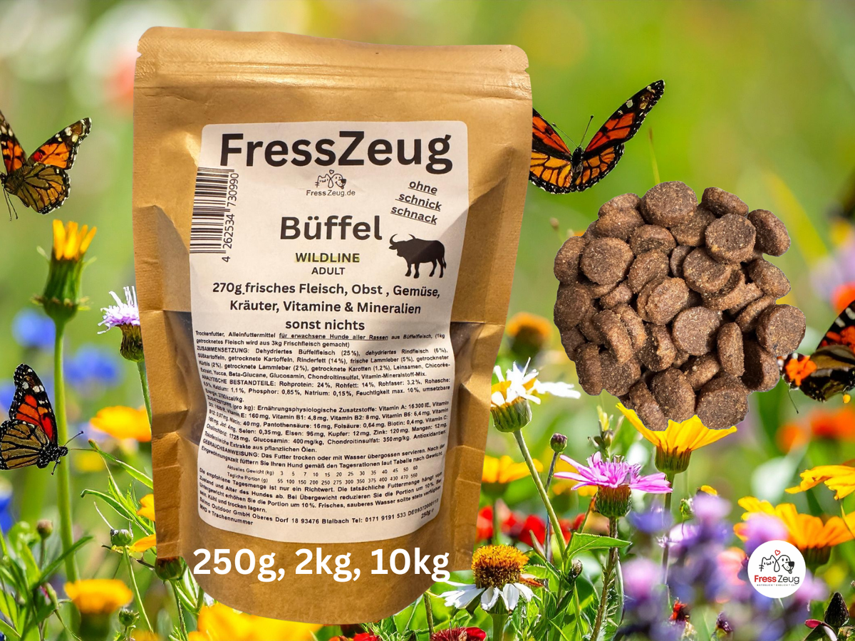 FressZeug Büffel WILDLINE – Produktansicht des Trockenfutters