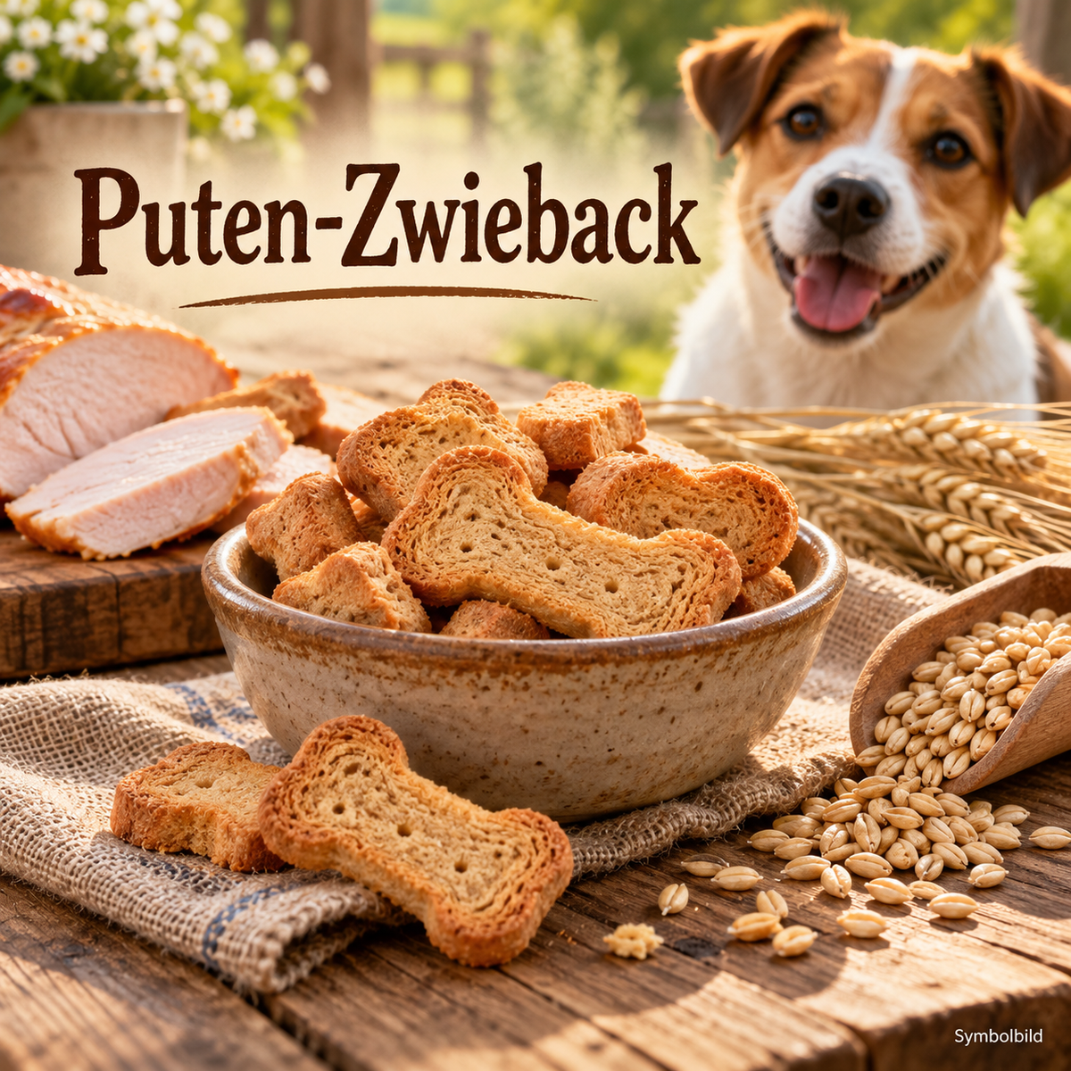 Puten-Zwieback 150 g – Knuspriger Hundesnack