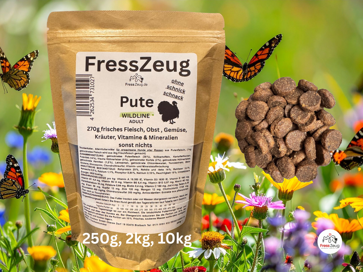 FressZeug Pute WILDLINE – Originalverpackung des Trockenfutters