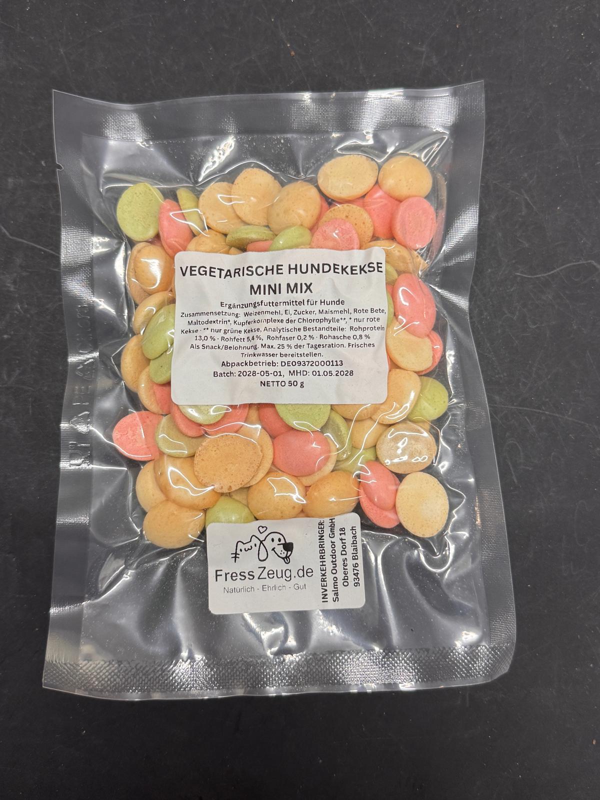 Vegetarische Hundekekse Mini-Mix 50 g