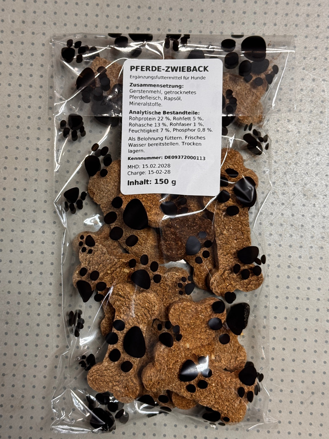 Pferde-Zwieback 150 g – Knuspriger Hundesnack
