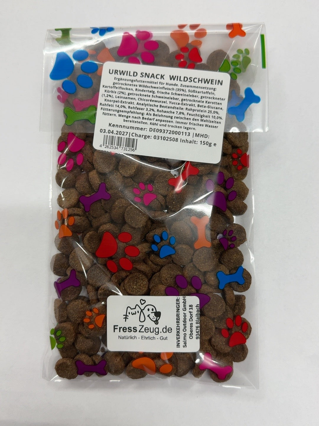 FressZeug URWILD Wildschwein Hundesnack 150 g – zusätzliche Produktansicht