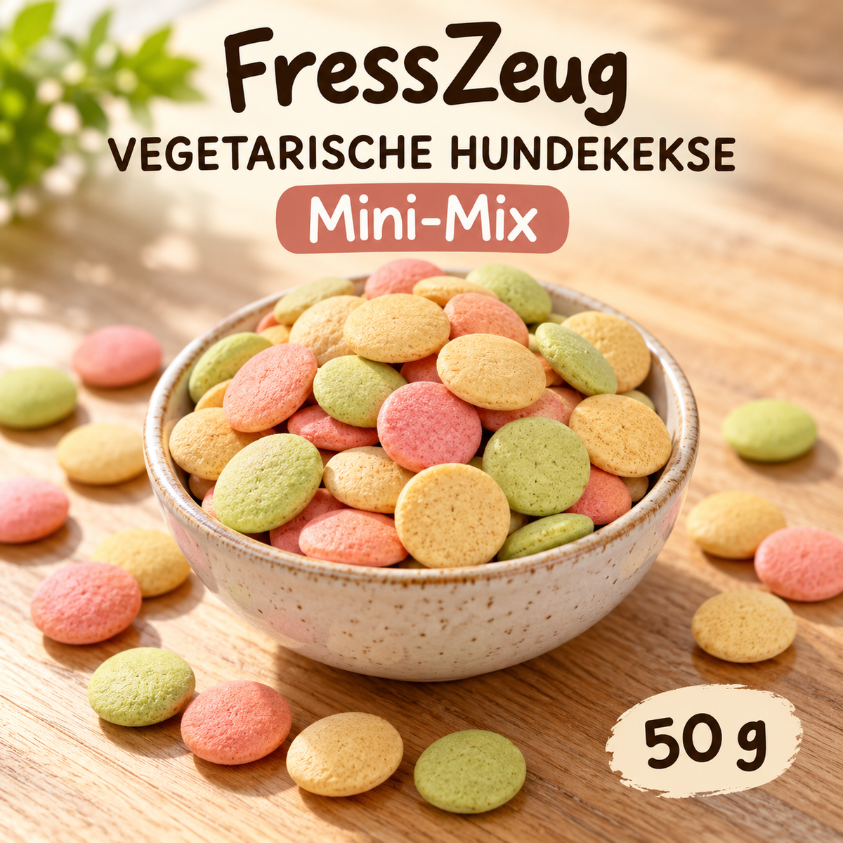 Vegetarische Hundekekse Mini-Mix 50 g