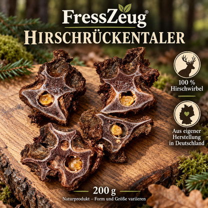 Hirschrückentaler – Getrocknete Hirschwirbel