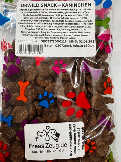 FressZeug URWILD Kaninchen Snack 150 g – weitere Produktansicht